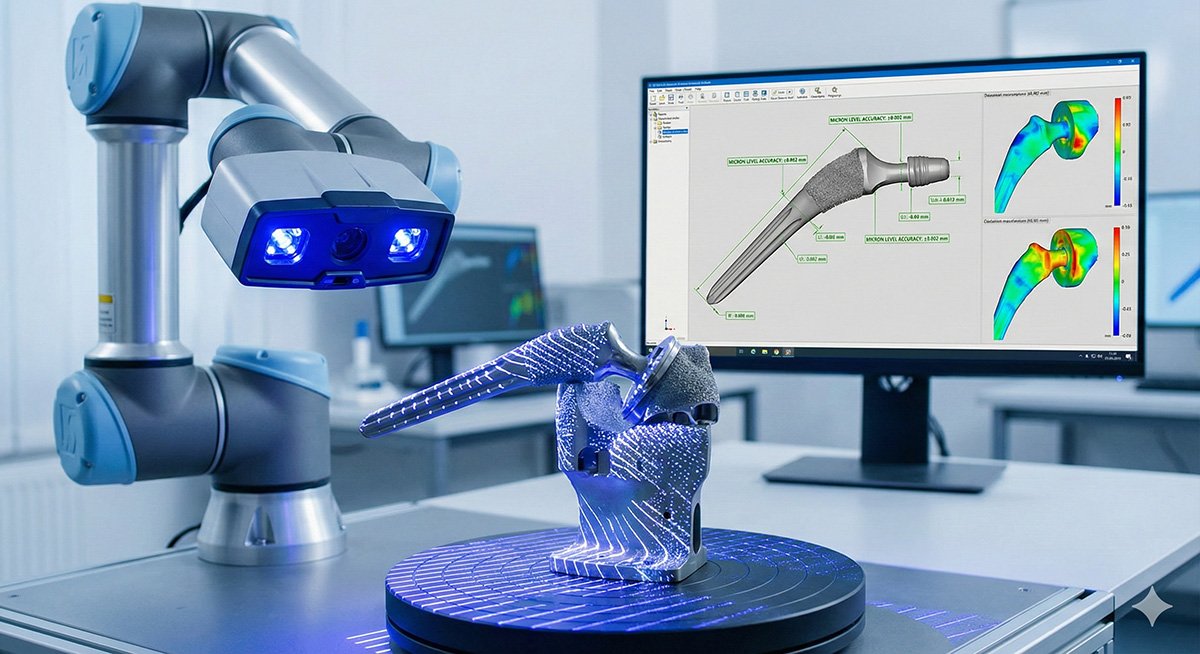İmplant 3D Tarama: Medikal Ürünlerde Mikron Hassasiyetli Dijital Ölçüm