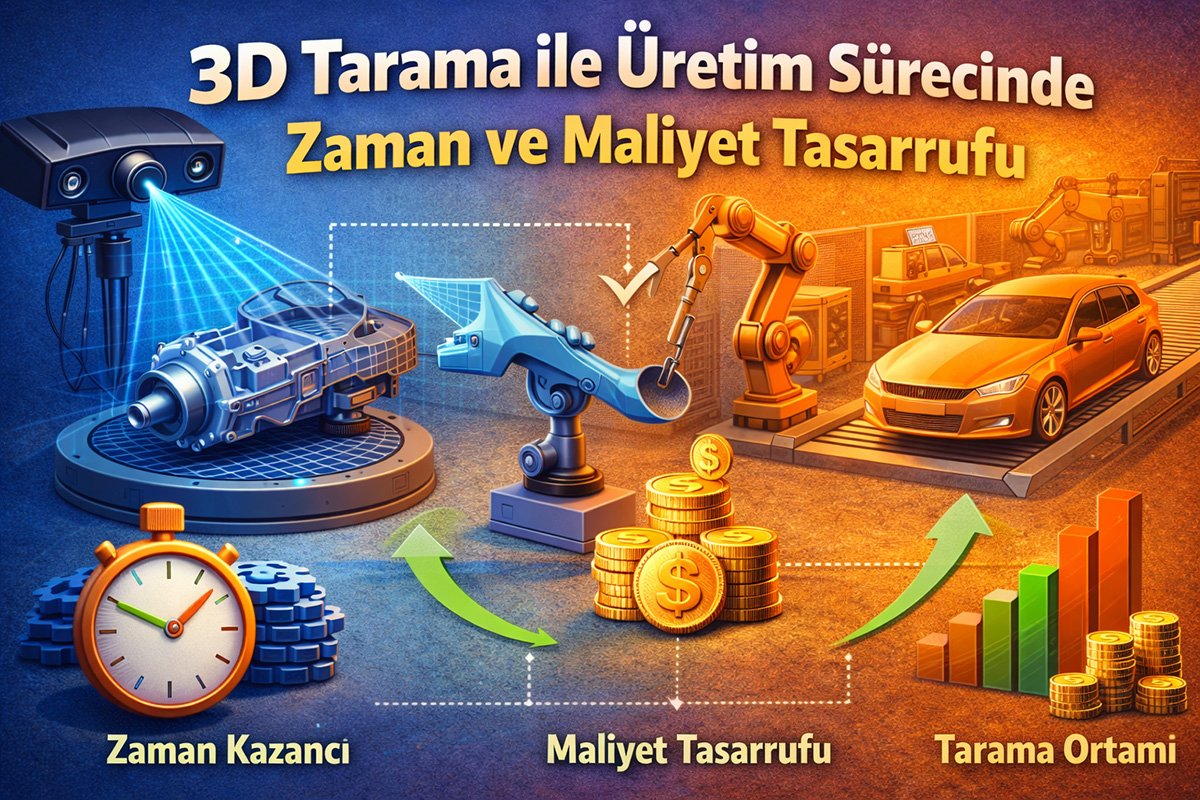 3D Tarama ile Üretim Sürecinde Zaman ve Maliyet Tasarrufu