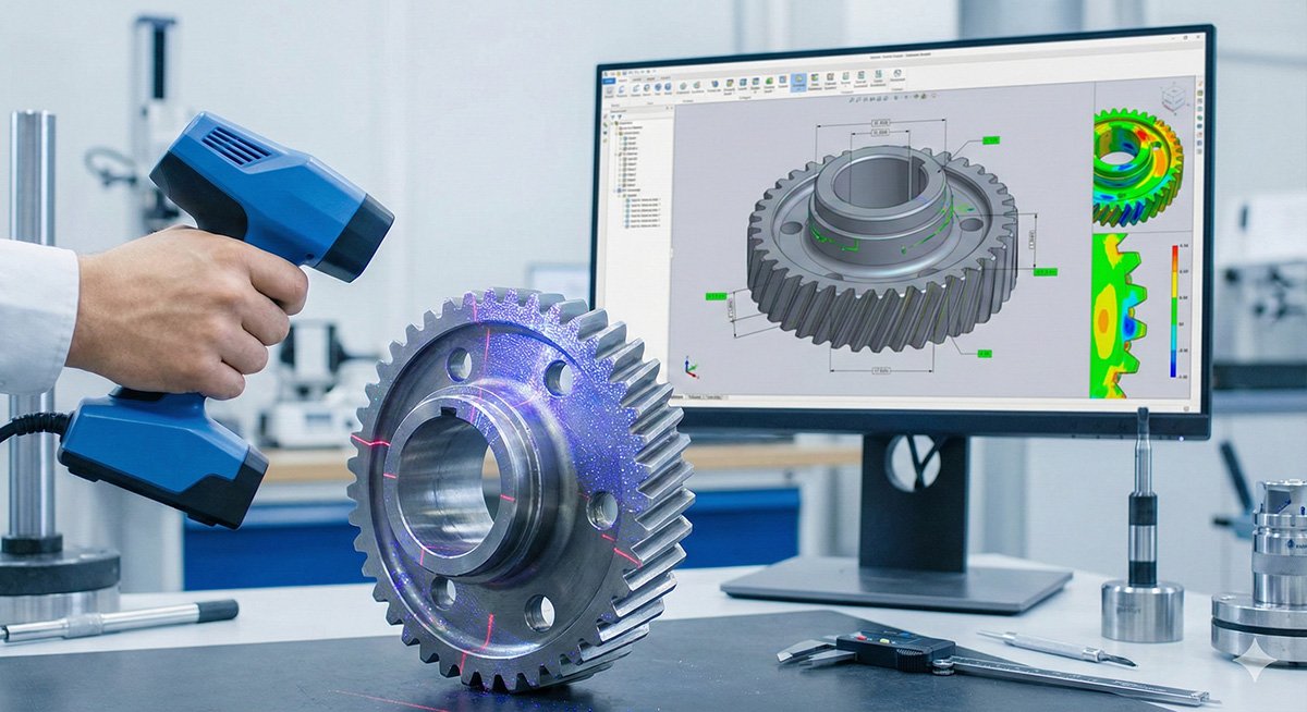 Parça 3D Tarama ile Hızlı Ölçümlendirme ve Tersine Mühendislik
