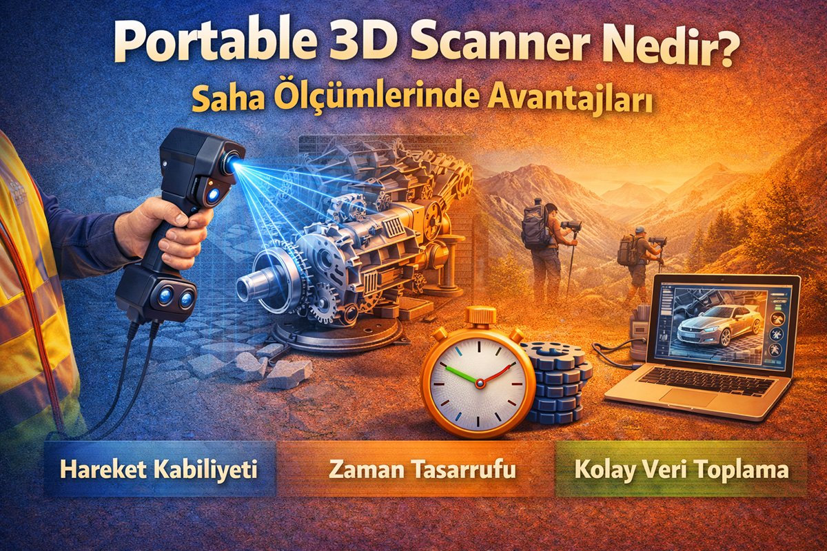 Portable 3D Scanner Nedir? Saha Ölçümlerinde Avantajları